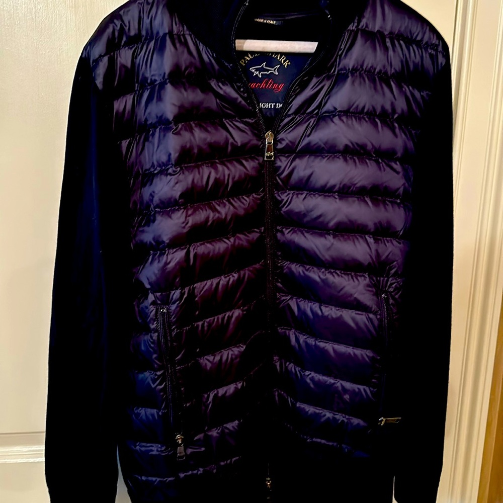 Paul and Shark sweater jacket in Navy